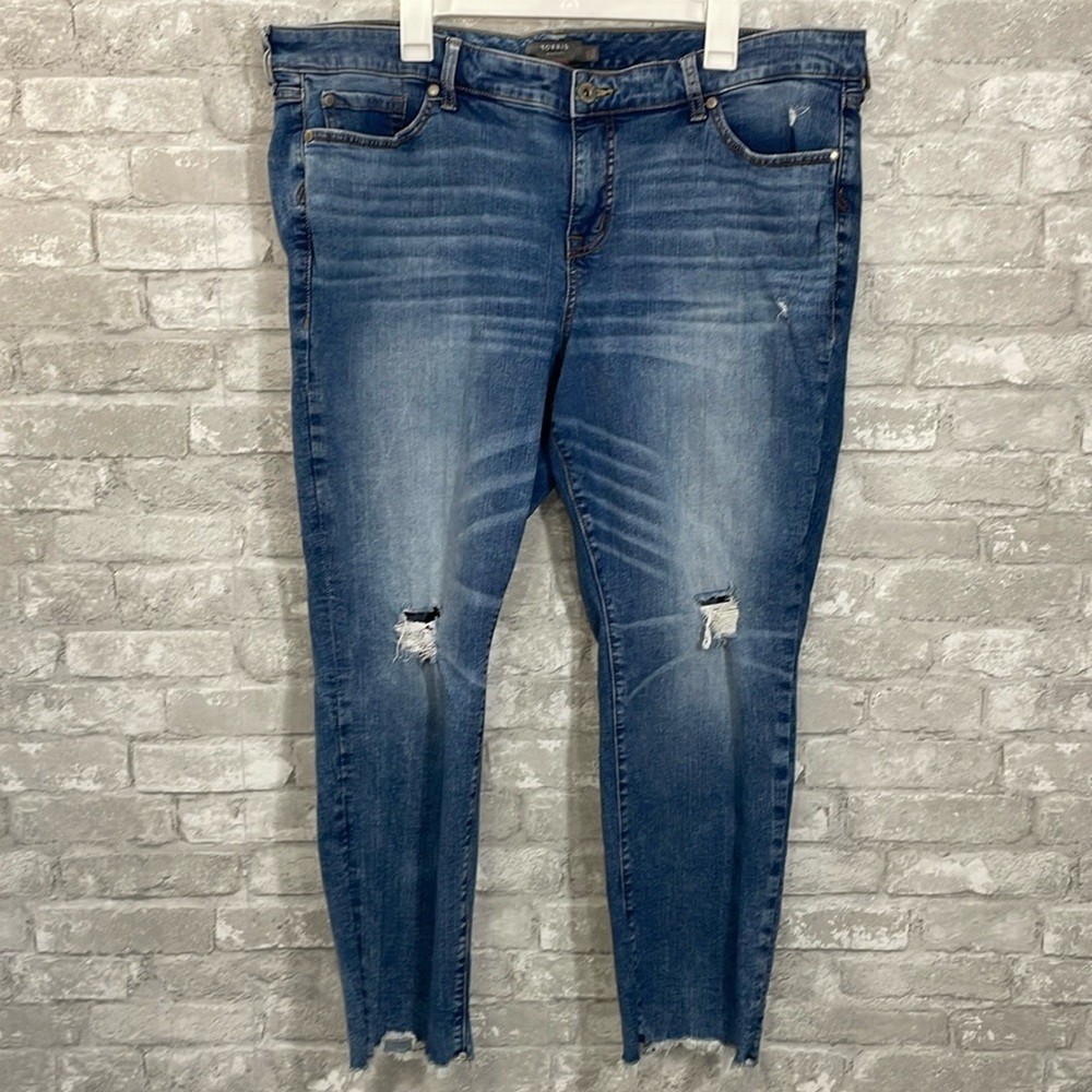 Torrid Vintage Stretch Cropped Boyfriend Jeans